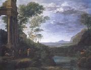 Claude Lorrain Landscape with Ascanius Shooting the Stag (mk17)